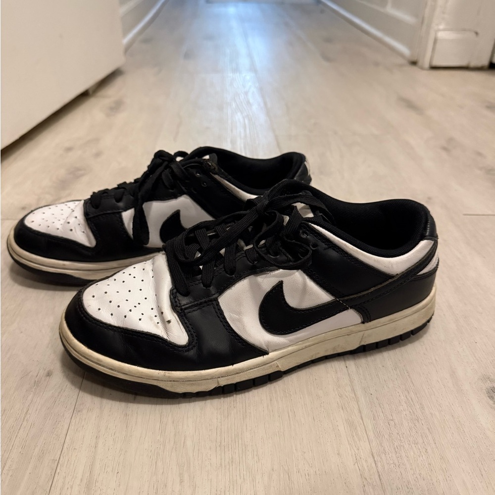 Black and white Nike Dunk Low Shoes